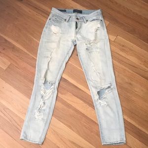 Lucky Brand Sienna Cigarette distressed jeans size 00/24